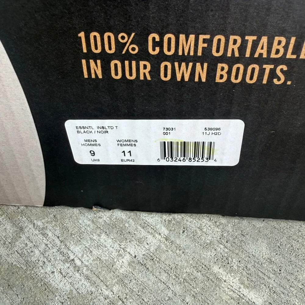 Bogs Farm Essential Insulated Tall Muck Black Waterproof Boots Mens 9 Womens 11